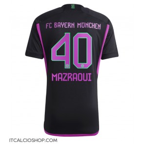 Bayern Munich Noussair Mazraoui #40 Seconda Maglia 2023-24 Manica Corta